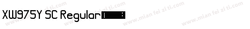 XW975Y SC Regular字体转换